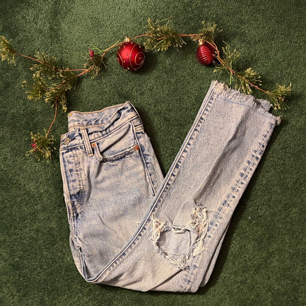 Classic Light Blue Women's Straight Leg Jeans